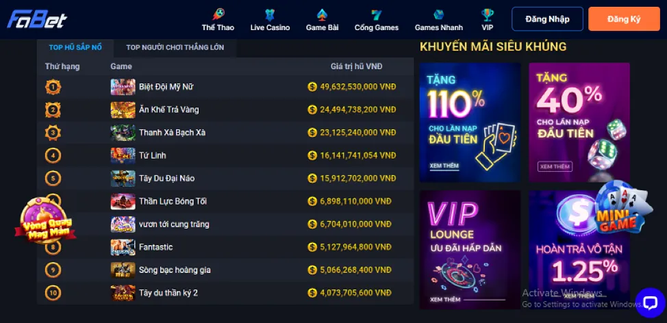 Ưu Đãi Nạp Tiền Hàng Ngày/Tuần 28win